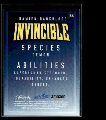 2025 Keepsake Invincible Season 1 Damien Darkblood #144 - Other