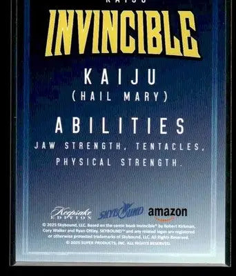 2025 Keepsake Invincible Season 1 Kaiju #114 - Other