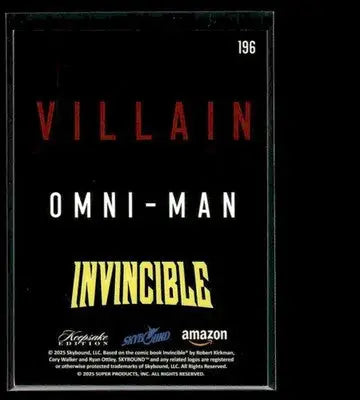 2025 Keepsake Invincible Season 1 Omni-Man #196 Silver - Non-Sports Card Single