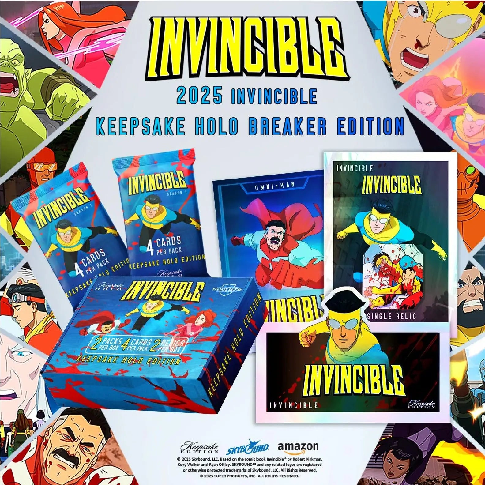 2025 Keepsake Invincible Season 1 Premiere Holo Breaker Edition Box - Entertainment Card Box