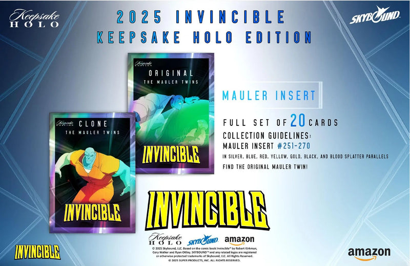 2025 Keepsake Invincible Season 1 Premiere Holo Breaker Edition Box - Entertainment Card Box