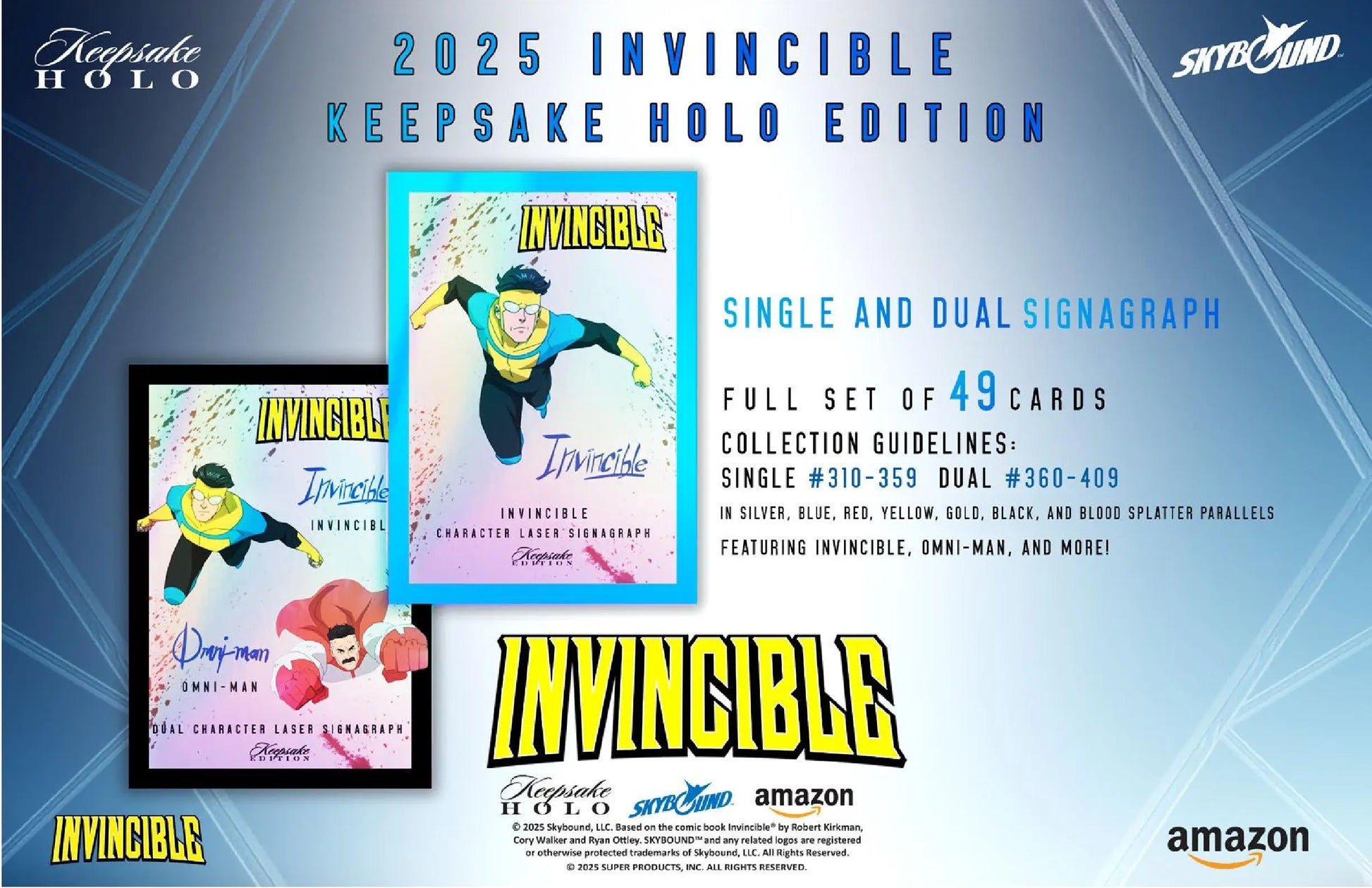 2025 Keepsake Invincible Season 1 Premiere Holo Breaker Edition Box - Entertainment Card Box
