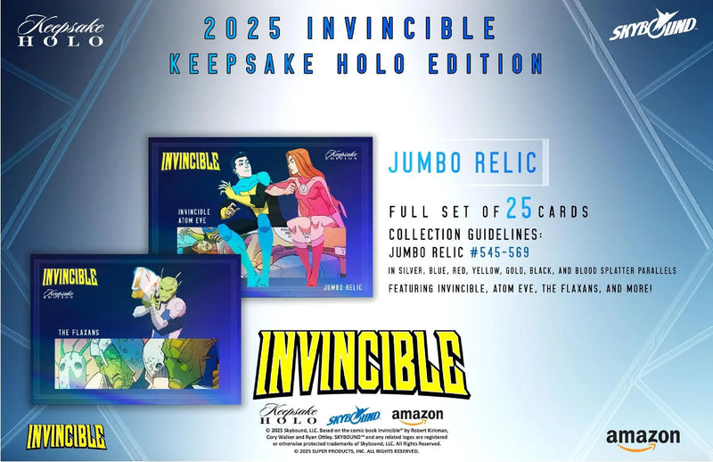 2025 Keepsake Invincible Season 1 Premiere Holo Breaker Edition Box - Entertainment Card Box