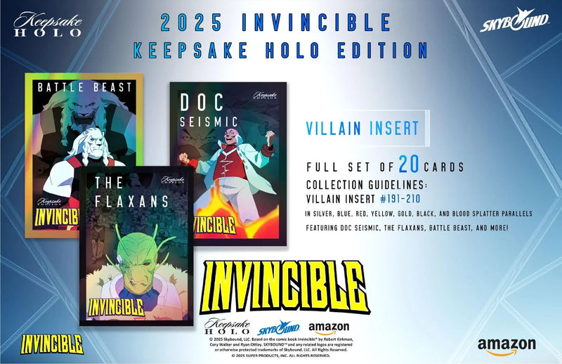 2025 Keepsake Invincible Season 1 Premiere Holo Breaker Edition Box - Entertainment Card Box