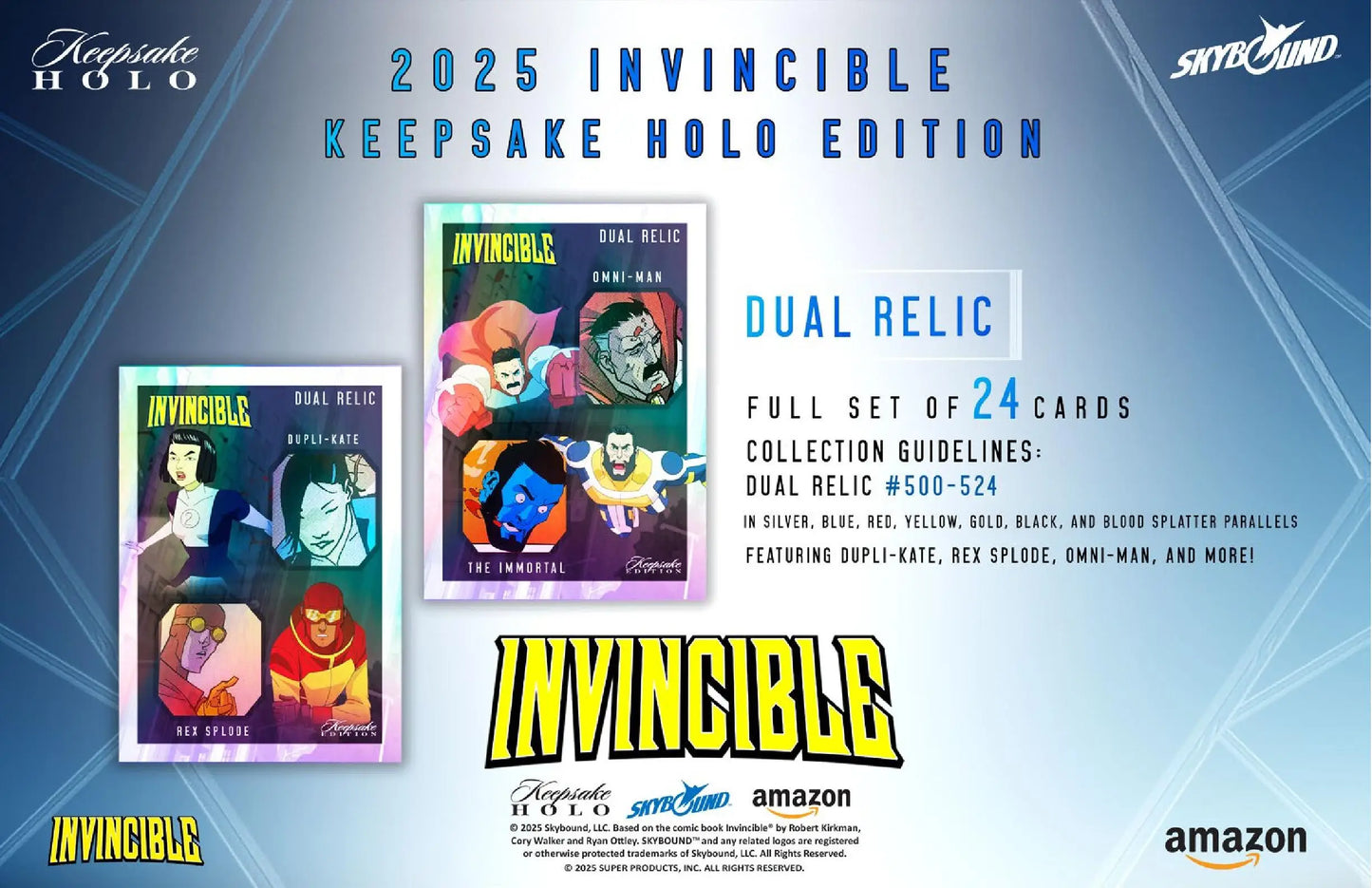 2025 Keepsake Invincible Season 1 Premiere Holo Breaker Edition Box - Entertainment Card Box