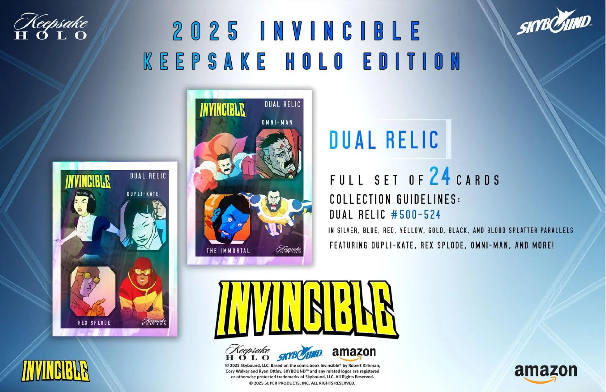 2025 Keepsake Invincible Season 1 Premiere Holo Breaker Edition Box - Entertainment Card Box