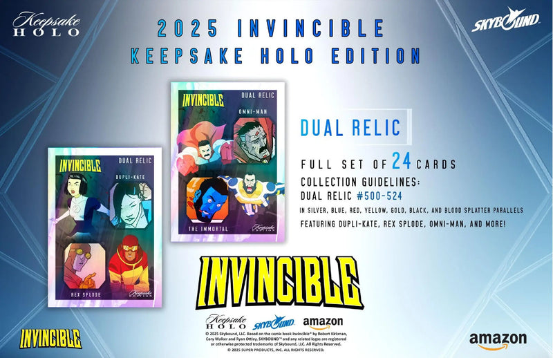 2025 Keepsake Invincible Season 1 Premiere Holo Breaker Edition Box - Entertainment Card Box