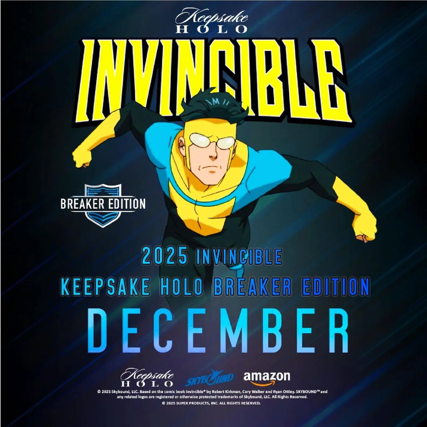 2025 Keepsake Invincible Season 1 Premiere Holo Breaker Edition Box - Entertainment Card Box