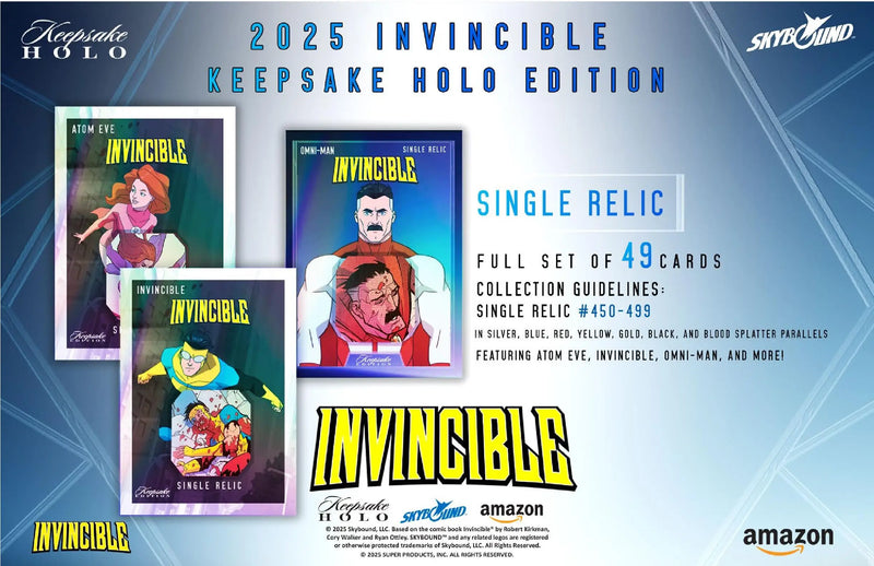2025 Keepsake Invincible Season 1 Premiere Holo Breaker Edition Box - Entertainment Card Box