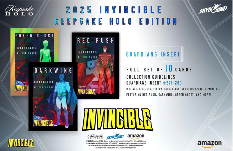 2025 Keepsake Invincible Season 1 Premiere Holo Breaker Edition Box - Entertainment Card Box
