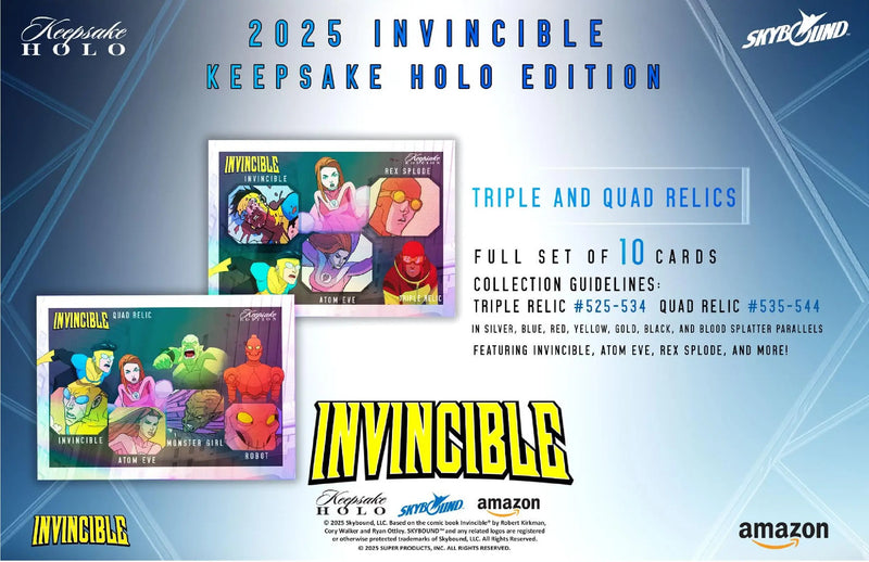 2025 Keepsake Invincible Season 1 Premiere Holo Breaker Edition Box - Entertainment Card Box