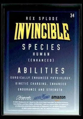 2025 Keepsake Invincible Season 1 Rex Splode #34 - Other