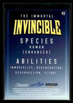 2025 Keepsake Invincible Season 1 The Immortal #49 - Other