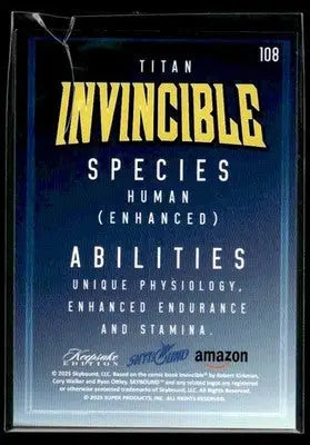 2025 Keepsake Invincible Season 1 Titan #108 - Other