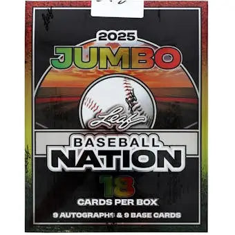 2025 Leaf Baseball Nation Hobby Jumbo Box | Columbia Sports Cards - Sports Card Hobby Boxes