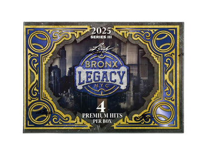 2025 Leaf Bronx Legacy Baseball Hobby Box | Columbia Sports Cards