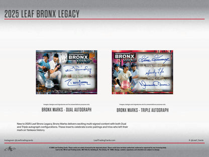 2025 Leaf Bronx Legacy Baseball Hobby Box | Columbia Sports Cards