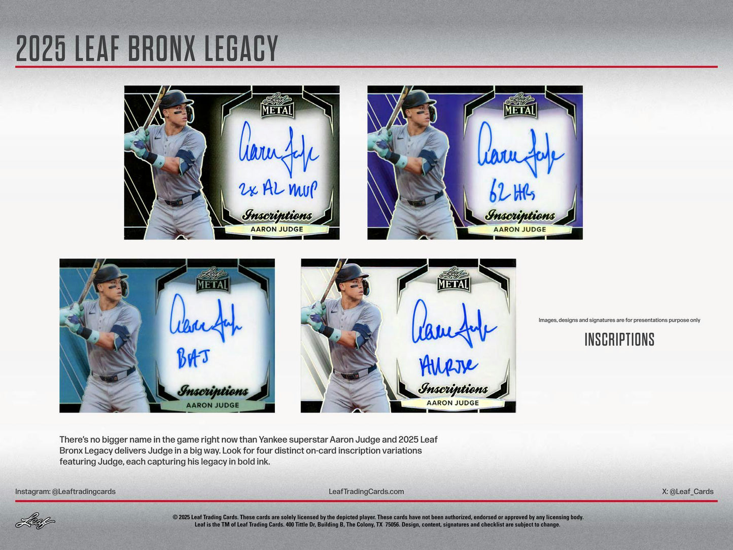 2025 Leaf Bronx Legacy Baseball Hobby Box | Columbia Sports Cards