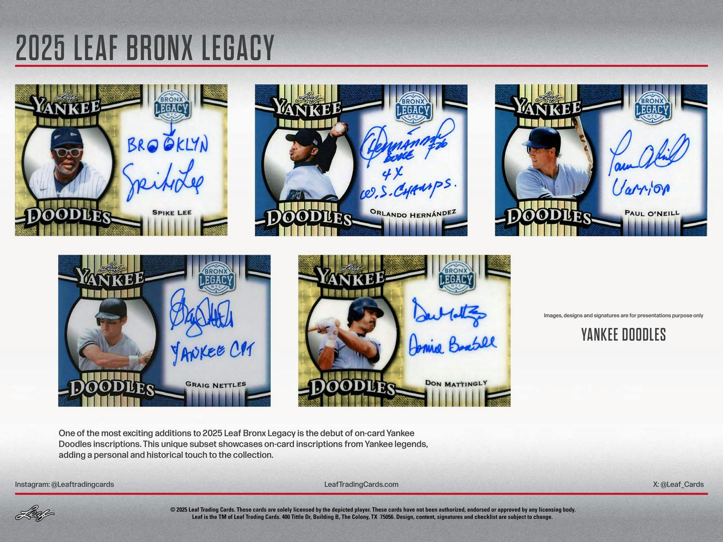 2025 Leaf Bronx Legacy Baseball Hobby Box | Columbia Sports Cards