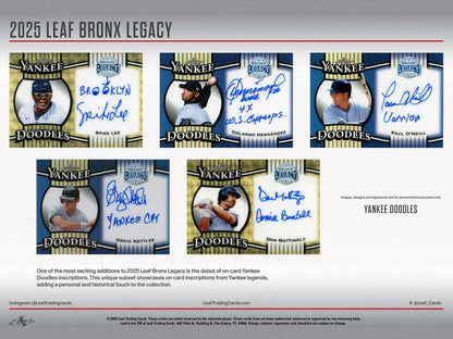 2025 Leaf Bronx Legacy Baseball Hobby Box | Columbia Sports Cards
