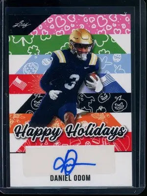 2025 Leaf Happy Holidays Daniel Odom #BA-D01 Football