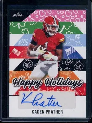 2025 Leaf Happy Holidays Kaden Prather #BA-KP1 Football - Football Card Single