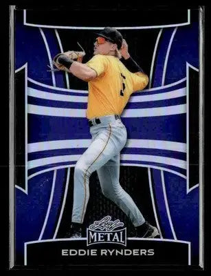 2025 Leaf Metal #66 Eddie Rynders Prismatic Purple - Baseball Card Single