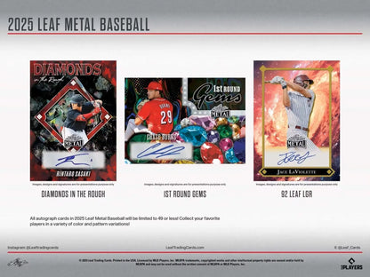 2025 Leaf Metal Baseball Jumbo Box | Columbia Sports Cards - Sports Card Hobby Boxes