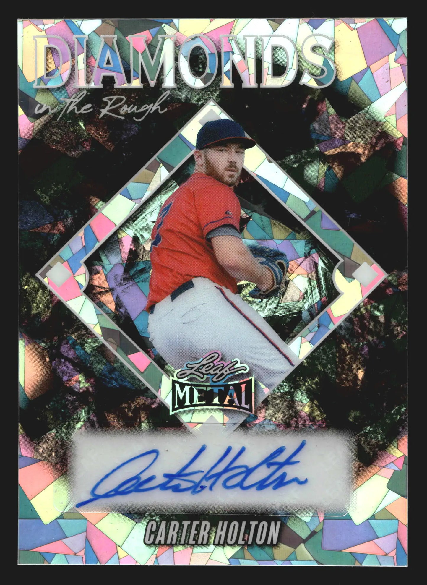 2025 Leaf Metal Diamonds in the Rough #DR-CH1 Carter Holton Crystal Auto /25