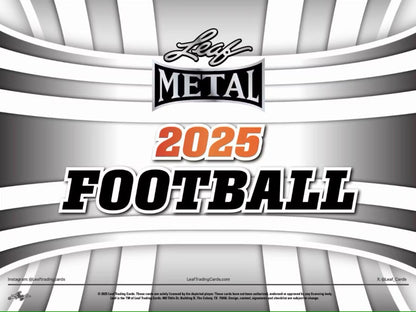 2025 Leaf Metal Football Hobby Jumbo Box