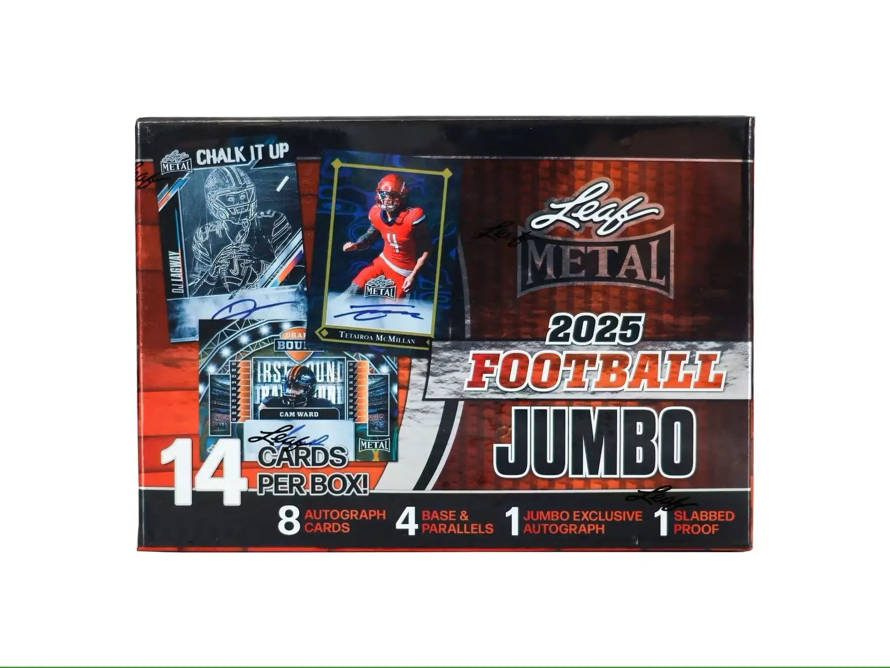 2025 Leaf Metal Football Hobby Jumbo Box - Sports Card Hobby Boxes