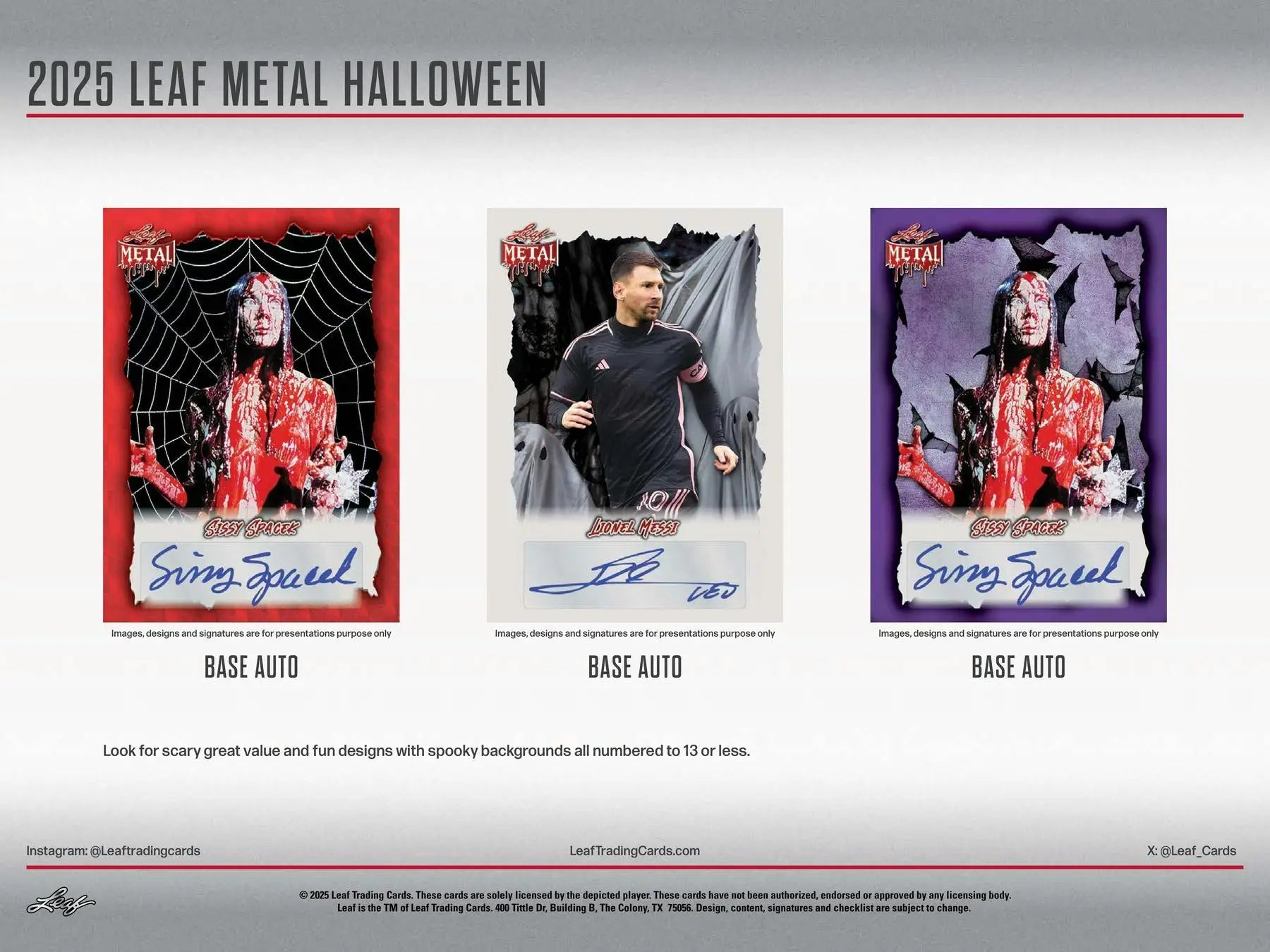 2025 Leaf Metal Halloween Hobby Box | Columbia Sports Cards - Sports Card Hobby Boxes