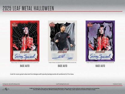 2025 Leaf Metal Halloween Hobby Box | Columbia Sports Cards - Sports Card Hobby Boxes