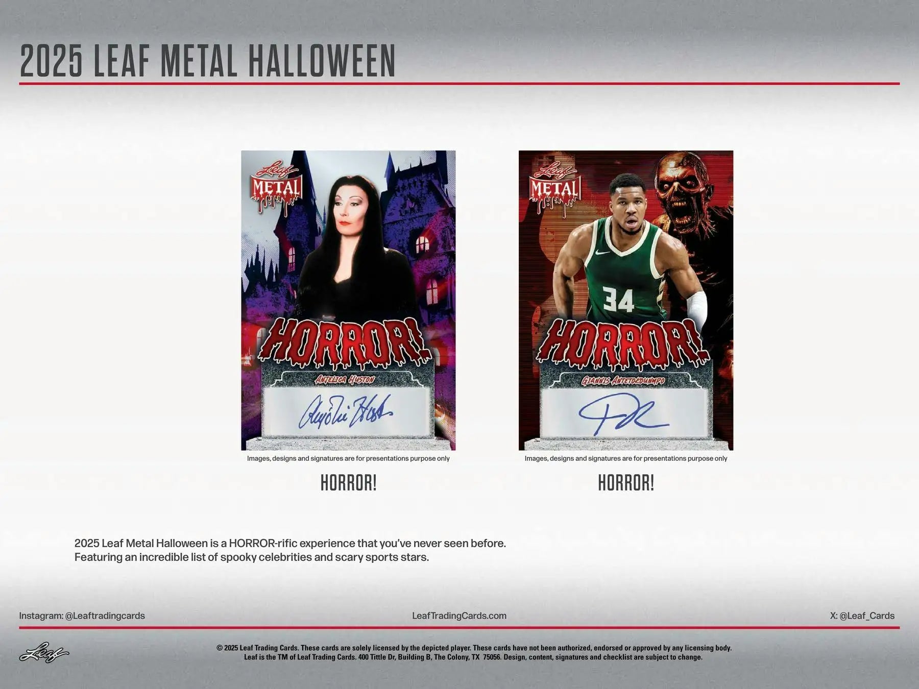 2025 Leaf Metal Halloween Hobby Box | Columbia Sports Cards - Sports Card Hobby Boxes