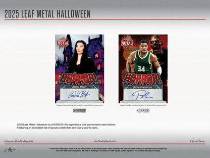2025 Leaf Metal Halloween Hobby Box | Columbia Sports Cards - Sports Card Hobby Boxes