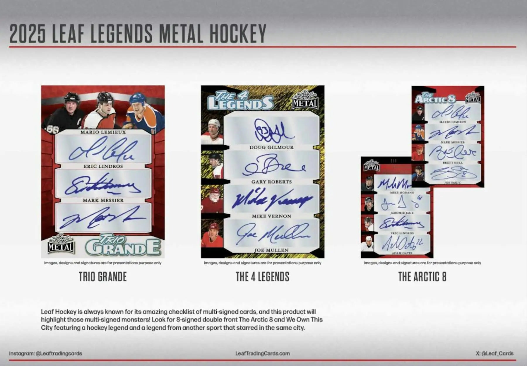 2025 Leaf Metal Legends Hockey Hobby Box - Sports Card Hobby Boxes
