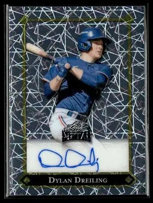 2025 Leaf Metal #LGR-DD1 Dylan Dreiling 1992 Gold Leaf Rookies Laser Silver - Baseball Card Single