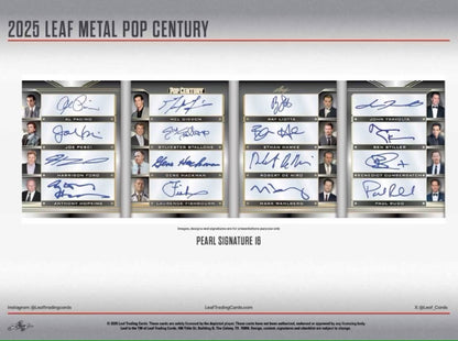 2025 Leaf Metal Pop Century Hobby Box