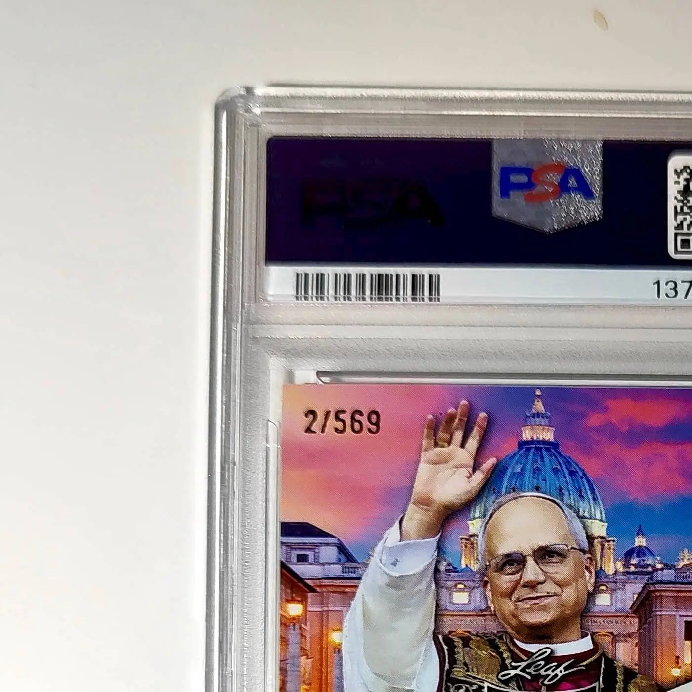 2025 Leaf Metal Pope Leo XIV 2/569 #1 Deep Dish Pizza Variant PSA 9 Mint - Other
