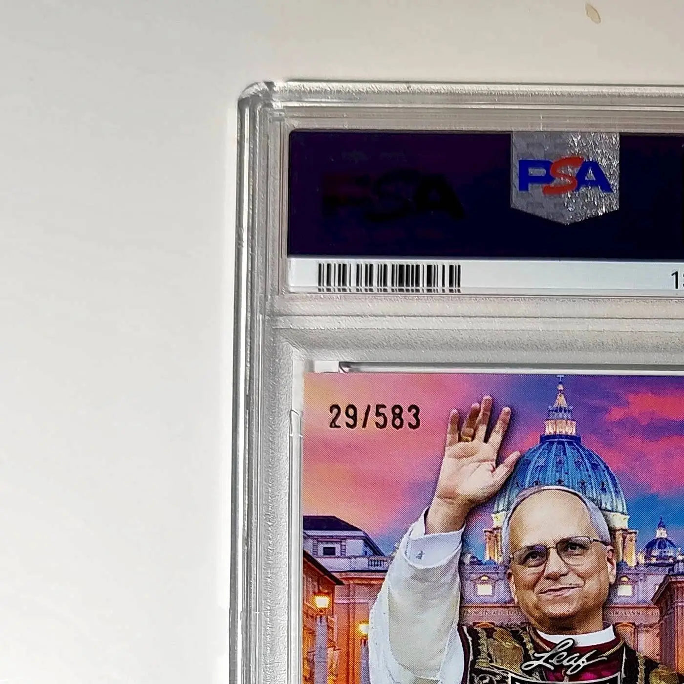 2025 Leaf Metal Pope Leo XIV 29/583 #1 Snow Variant PSA 9 Mint - Other