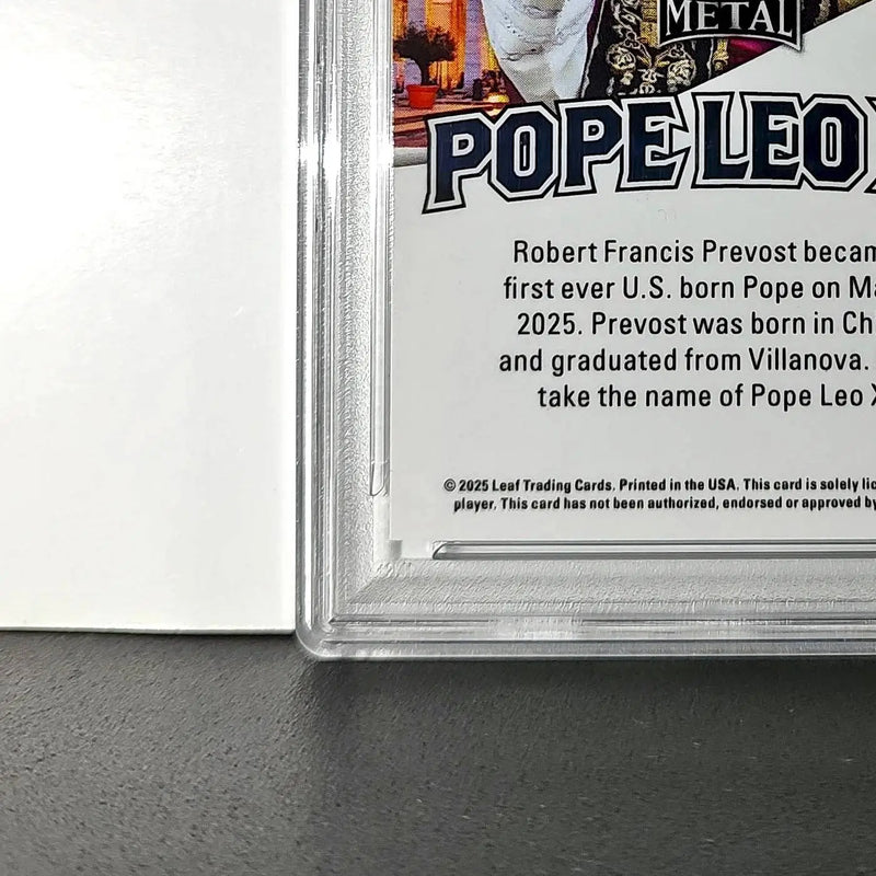 2025 Leaf Metal Pope Leo XIV 29/583 #1 Snow Variant PSA 9 Mint - Other