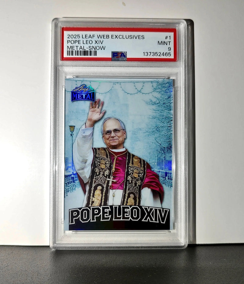 2025 Leaf Metal Pope Leo XIV 29/583 #1 Snow Variant PSA 9 Mint - Other