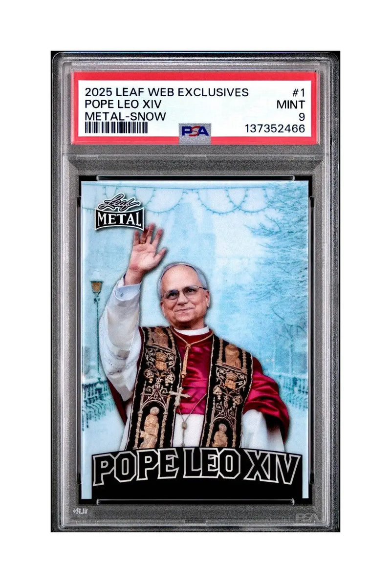 2025 Leaf Metal Pope Leo XIV 30/583 #1 Snow Variant PSA 9 Mint - Other