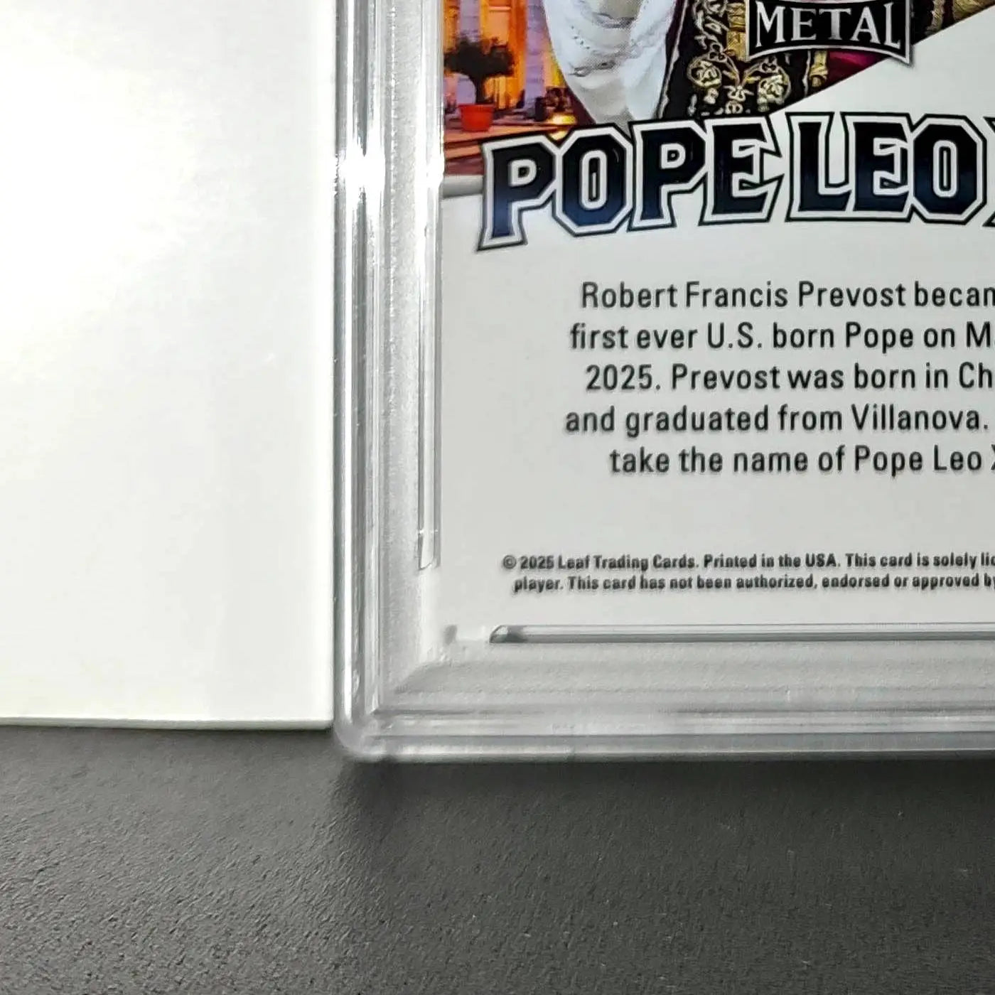 2025 Leaf Metal Pope Leo XIV 30/583 #1 Snow Variant PSA 9 Mint - Other