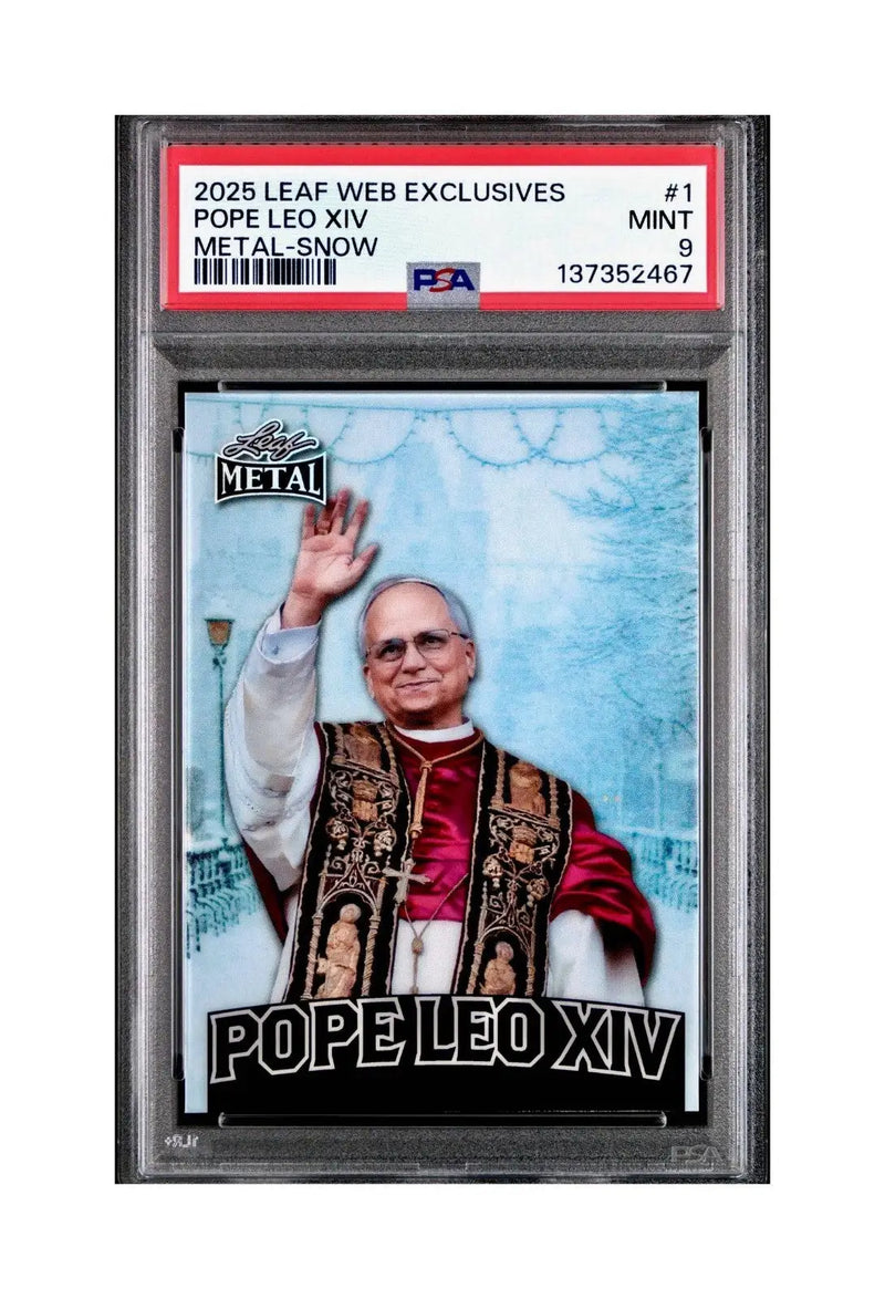 2025 Leaf Metal Pope Leo XIV 31/583 #1 Snow Variant PSA 9 Mint - Other