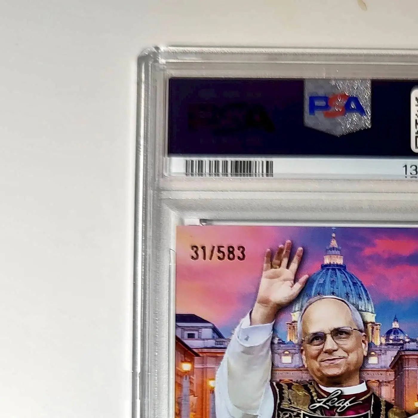 2025 Leaf Metal Pope Leo XIV 31/583 #1 Snow Variant PSA 9 Mint - Other
