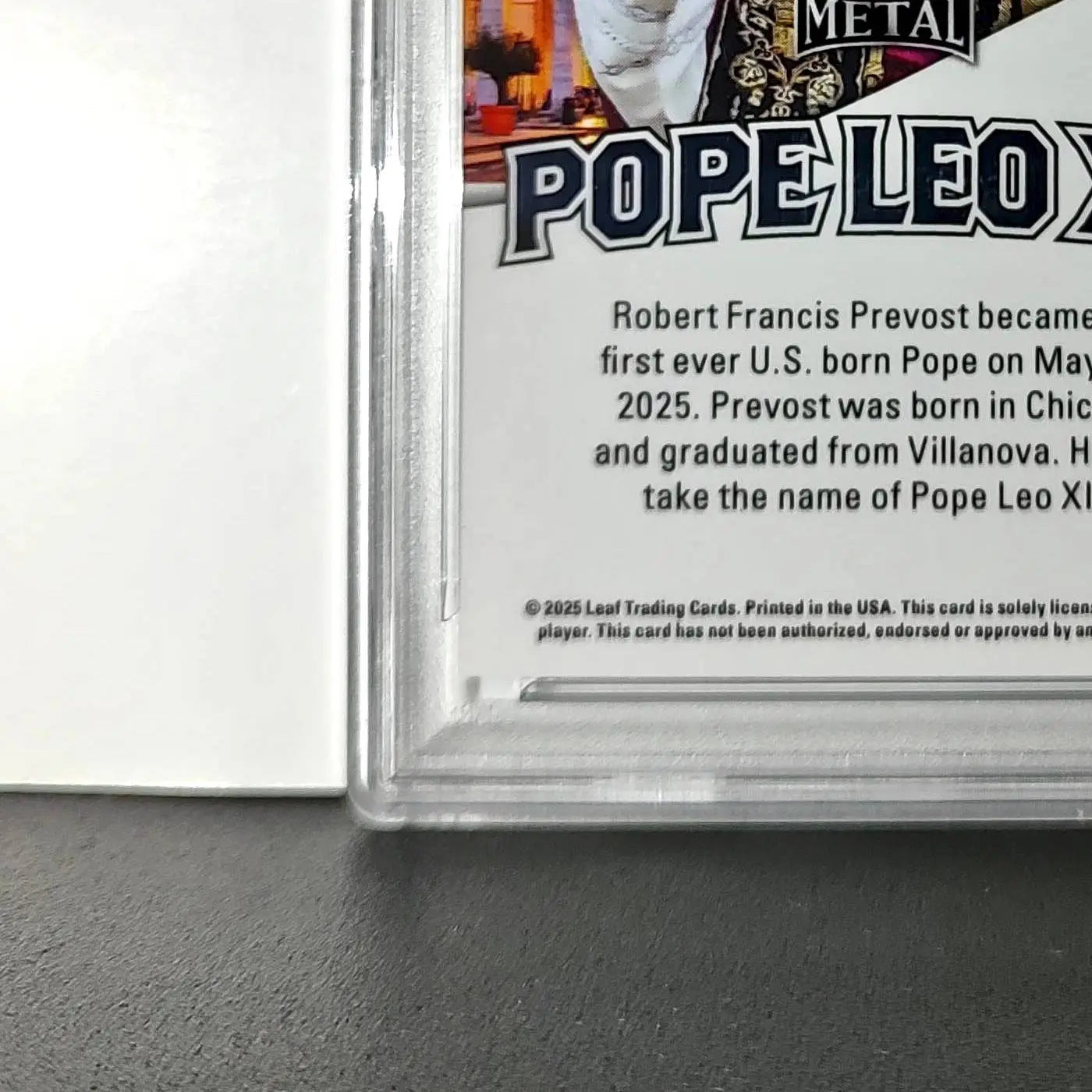 2025 Leaf Metal Pope Leo XIV 31/583 #1 Snow Variant PSA 9 Mint - Other