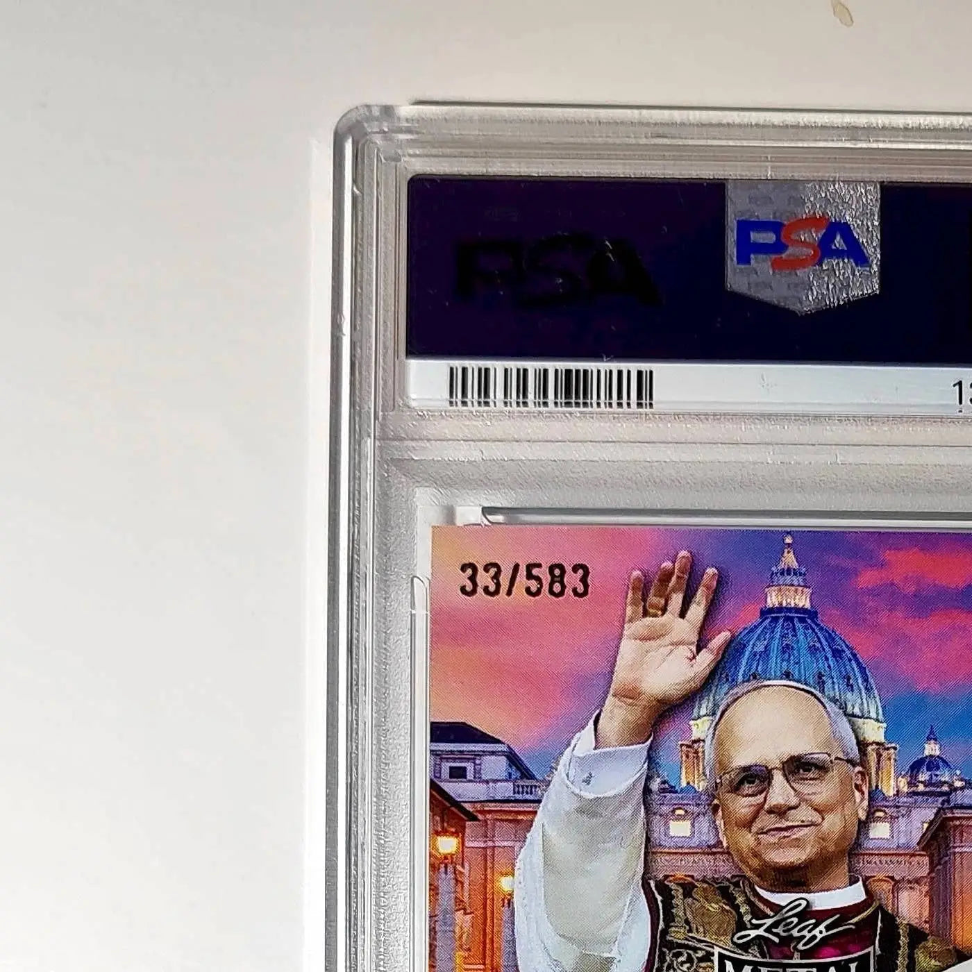 2025 Leaf Metal Pope Leo XIV 33/583 #1 Snow Variant PSA 9 Mint - Other