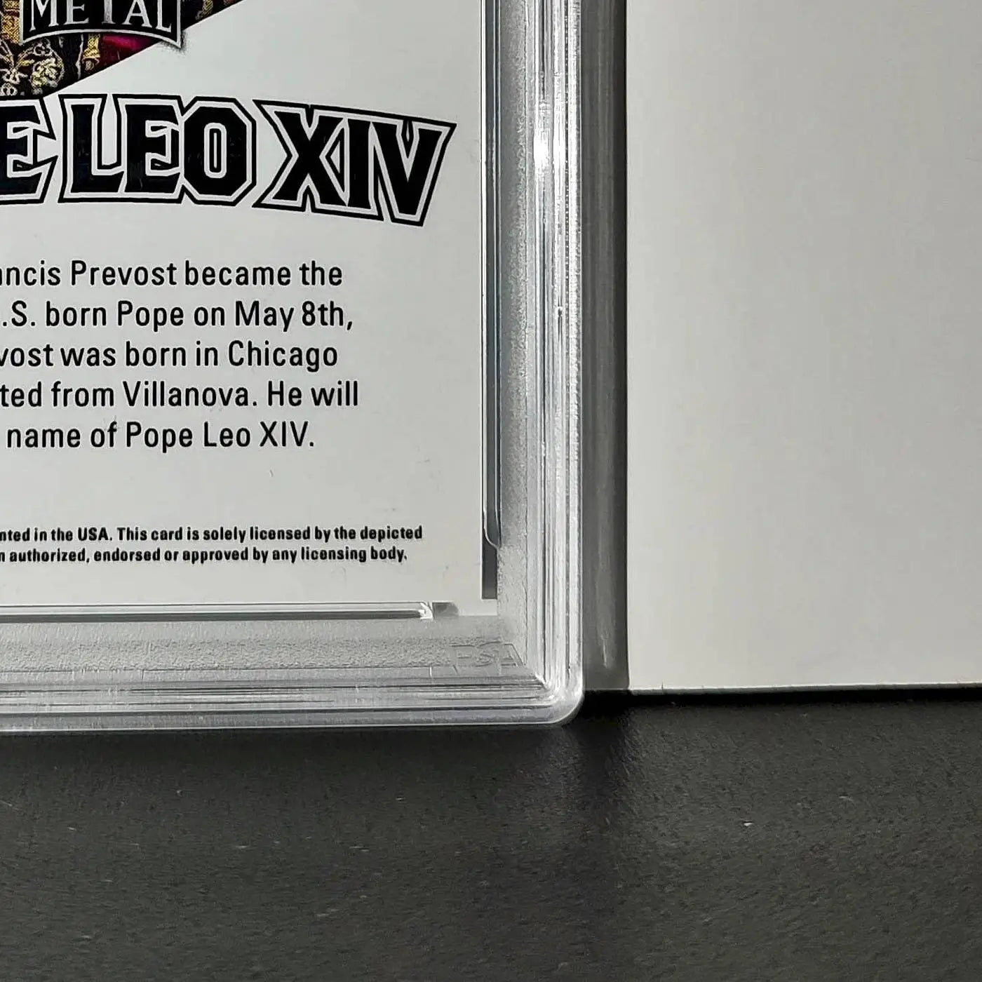2025 Leaf Metal Pope Leo XIV 33/583 #1 Snow Variant PSA 9 Mint - Other