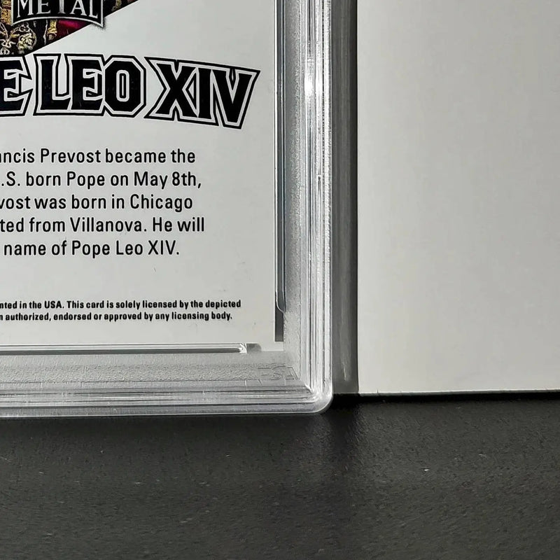 2025 Leaf Metal Pope Leo XIV 33/583 #1 Snow Variant PSA 9 Mint - Other